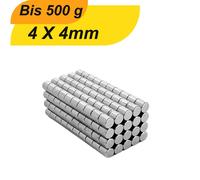 Lot de 100 mini-aimants néodyme ronds de 4 mm x 4 mm N38 petits aimants extra-forts, adaptés aux tableaux blancs, aux réfrigérateurs, aux tableaux magnétiques et à bien d'autres choses encore