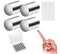 Lot de 100 mini aimants ronds - Forte adhérence - Petit néodyme - 8 mm x 1 mm - Aimants puissants - Pour réfrigérateur, école, bureau, cuisine, commerce