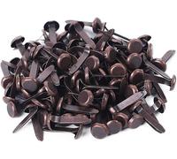 Lot de 100 mini attaches rondes en bronze pour loisirs créatifs, estampage, scrapbooking, fournitures d'artisanat