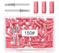 Lot de 100 mini bandes abrasives grain 150 pour perceuse à ongles 3,1 mm pour manucure et pédicure