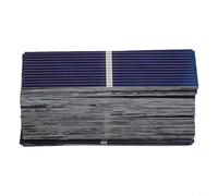 Lot de 100 mini cellules de panneau solaire 0,5 V 0,17 W en silicium polycristallin 52 x 19 mm haute efficacité 21,5-23,5 % pour projets solaires, modèles, jouets, lumières et