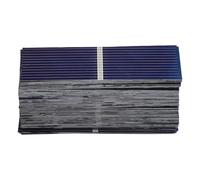 Lot de 100 mini cellules solaires PolyDisplayline en silicone 0,5 V 52 x 19 mm pour panneaux solaires, modèles, jouets, écrans et petits chargeurs de batterie