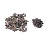 Lot de 100 mini charnières décoratives en fer pour boîte à bijoux, maison de poupée, petite armoire avec vis, bronze