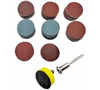 Lot de 100 mini disques Ø 25 mm Grain 100 à 3000 pour visseuse Dremel et visseuse sans fil