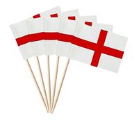 Lot de 100 mini drapeaux du Chili - Mini petits gâteaux du Chili - Bannière pour fête country - Cocktail - Décoration de fruits (Angleterre)