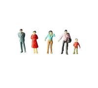 Lot de 100 mini figurines de maison de poupées - Meubles mixtes - Sable - Figurines à monter debout pour scènes miniatures