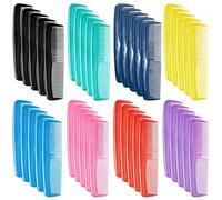 Lot de 100 mini peignes à cheveux portables dans un assortiment coloré, peignes à dents fines en plastique léger, idéal pour les salons, les hôtels, les gymnases et un usage personnel