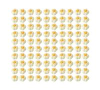 Lot de 100 mini pendentifs en résine en forme de citrouille à dos plat pour loisirs créatifs, scrapbooking, décorations d'automne - 2 cm - Blanc