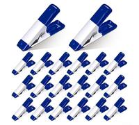 Lot de 100 mini pinces à ressort en métal de 5,1 cm avec mâchoire de 1,9 cm - Poignée en acier robuste pour le travail du bois, la photographie, les travaux manuels, le studio de bricolage (bleu)