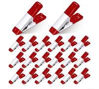 Lot de 100 mini pinces à ressort en métal - Ouverture de 2" - 3/4" (rouge) | Acier à ressort galvanisé, résistant à la rouille, durable, couleurs bleu et rouge, qualité professionnelle