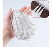 Lot de 100 mini pompons en soie faits à la main - Marque-page colorés - Pendentif droit avec boucle de corde - Pour la fabrication de bijoux, l'artisanat, accessoires, sacs, marque-pages souvenirs,