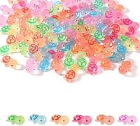 Lot de 100 mini tortues lumineuses en résine, figurines de tortue miniatures, miniatures phosphorescentes en résine pour plantes décoratives, pots de fleurs, maisons de poupées