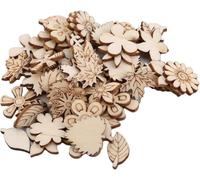 Lot de 100 mini tranches de bois brut en bois brut pour travaux manuels, décoration, loisirs créatifs, loisirs créatifs