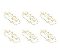 Lot de 100 mini trombones en forme de cœur pour le bureau et la maison pour le tri de fichiers (#2)