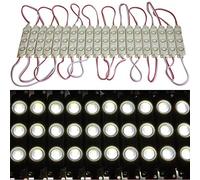Lot de 100 modules d'injection 1,5 W SMD LED Chip IP 65 Éclairage publicitaire (blanc froid 10 000-12 000 K)