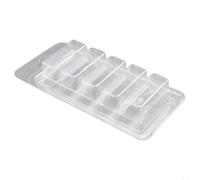 Lot de 100 moules à cire à clapet à 5 cavités pour la production de bougies sans mèche et les expériences de fusion de cire