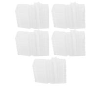 Lot de 100 moules à clapet pour fonte de cire, plateau en plastique vide transparent, matériau PET durable pour la fabrication de bougies, tartes à la cire, fabrication de savon, (En forme d'étoile à