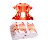 Lot de 100 moules à ongles pratiques et conviviaux - Support de papier flexible pour formation et salon