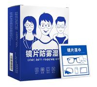 Lot de 100 nettoyants antibuée pour lunettes et écrans d'hiver