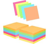 Lot De 100 Notes Autocollantes Colorées - 76 X 76 Mm - Pour Bureau, Maison, École, Réunion[L792]