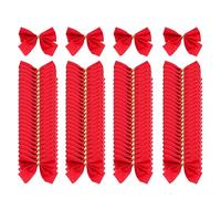 Lot de 100 nœuds de Noël pour Sapin de Noël, décoration de Cadeaux, couronnes, 5,5 cm