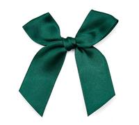 Lot de 100 nœuds en satin de 1,5 cm - 6 x 6 cm - Mini nœuds décoratifs - Pour bricolage, artisanat, accessoires de cheveux, emballage cadeau, fabrication de cartes - Vert