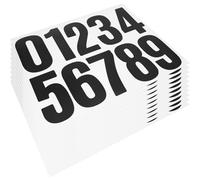 Lot de 100 numéros adhésifs réfléchissants de 10,2 cm pour boîte et Signalisation Extérieure, Autocollants Résistants aux Intempéries, Parfaits pour Portes, Voitures, Camions