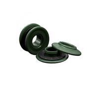 Linxor - Lot de 100 oeillets à clipser pour bâche à bulles ou autres types de bâches - Vert