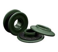 Linxor - Lot de 100 oeillets à clipser pour bâche à bulles ou autres types de bâches - Vert