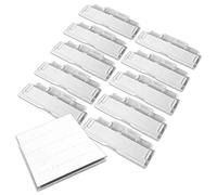 Lot de 100 onglets et inserts pour dossiers suspendus - En plastique transparent - Pour dossiers suspendus et dossiers suspendus - Étiquettes repositionnables pour dossiers suspendus - Intercalaires de classement (100 onglets et inserts)