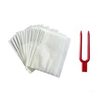 Lot de 100 outils de jardinage fourchettes à fraises et sacs pour une récolte facile et un rangement sûr