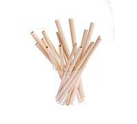 Lot de 100 pailles réutilisables en bambou de 7 mm de diamètre extérieur - Convient pour le lait, le thé, le café, le jus, les boissons gazeuses - Convient pour la maison, les fêtes, l'extérieur, les