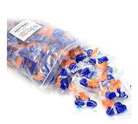 Lot de 100 paires de bouchons d'oreilles réutilisables de qualité - 25 dB en silicone pour tir, chantier, moto, chasse, protection auditive pour tonte