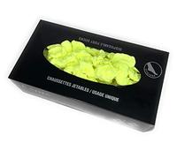 Lot de 100 paires de chaussettes jetables 20 deniers pour femme et homme, taille unique (jaune)