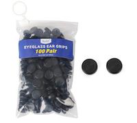 Lot de 100 paires de crochets d'oreilles en silicone pour lunettes de vue - 2 trous réglables antidérapants pour homme et femme - Ajustement universel pour lunettes et lunettes de soleil - Lot de 12