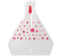 Lot de 100 paquets triangulaires onigiri - Sacs d'emballage onigiri disposables - Sacs d'emballage de balles de rice, sacs à sushi japonais, emballages pour onigiri (rouge)