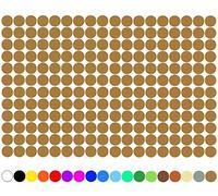Lot de 100 pastilles adhésives à pois, cercle, point inventur Film de marquage Finest Folia 15mm Or métallique 091.