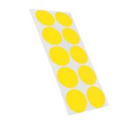 Lot de 100 pastilles adhésives colorées - Pastilles de marquage revêtues de polyéthylène - Couleur, quantité et diamètre au choix - Pastilles adhésives colorées (jaune, Ø 30 mm)