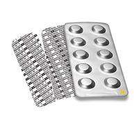 Lot de 100 pastilles de test pour photomètre, 50 pastilles de chlore libre DPD N°1 et 50 pastilles de pH Phenol Red pour tests d'eau de piscine et jacuzzi, fabriqués en Allemagne