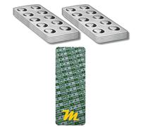 Lot de 100 pastilles de test Rapid DPD N°4 en oxygène actif, pour tests d'eau de piscine et jacuzzi, fabriqués en Allemagne