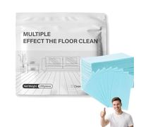 Lot De 100 Pastilles Nettoyantes Solubles Pour Sols,Multiple Effect The Floor Clean,Nettoyant Sols Désodorisantes,Feuilles D’Entretien Pratiques AdaptéEs Pour Parquet,Stratifié,Carrelage De Sol (BU)