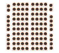 Lot de 100 patch réparation de pneu route-city-vtt Velox 25 mm Noir