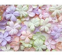 Lot de 100 patchs Sakura en fleurs de cerisier 30 x 30 mm en papier de mûrier pour scrapbooking, mariage, loisirs créatifs, carte