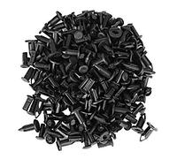 Lot de 100 pcs Rivets En Plastique, Keenso Clips Agrafe de Fixation de Protection Noir Bumper Push Pin Attaches De Voiture Corps
