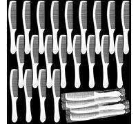 Lot de 100 peignes jetables emballés individuellement, incassables en plastique pour hôtel, abri, maison de retraite, charité, église, 16,5 cm de long