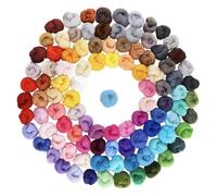 Lot de 100 pelotes de laine à feutrer, 300 g de laine de conte de fées, kit de démarrage pour feutrage à sec et feutrage humide, laine mérinos de qualité supérieure pour le bricolage, le tricot et