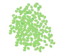 Lot de 100 perles de pêche ovales phosphorescentes pour une utilisation efficace (3 x 4 mm)
