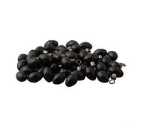 Lot de 100 perles de poulie avec clip pivotant pour ligne de pêche à fermeture éclair, conçues pour la pêche en mer et à la carpe (50 pièces)