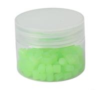 Lot de 100 perles en silicone pour appâts de pêche brillent avec la lumière du soleil ou une lampe de poche pour des résultats optimaux 20/25/50/100/200 pièces (cylindriques 100 pièces)