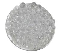 Lot de 100 perles en verre rondes transparentes de 8 mm avec trou pour fabrication de bijoux